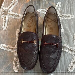 Sam Edelman Quilted Dark Brown Loafers